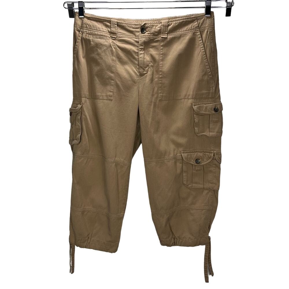LAUREN RALPH LAUREN‎ | Y2K Women's Cargo Capri Pants Khaki 12